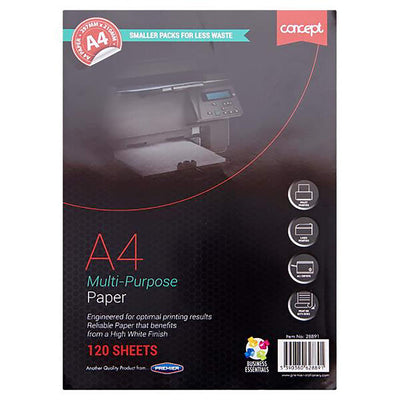 Premier Stationery Concept A4 Multi-Purpose Paper. 120 Sheets