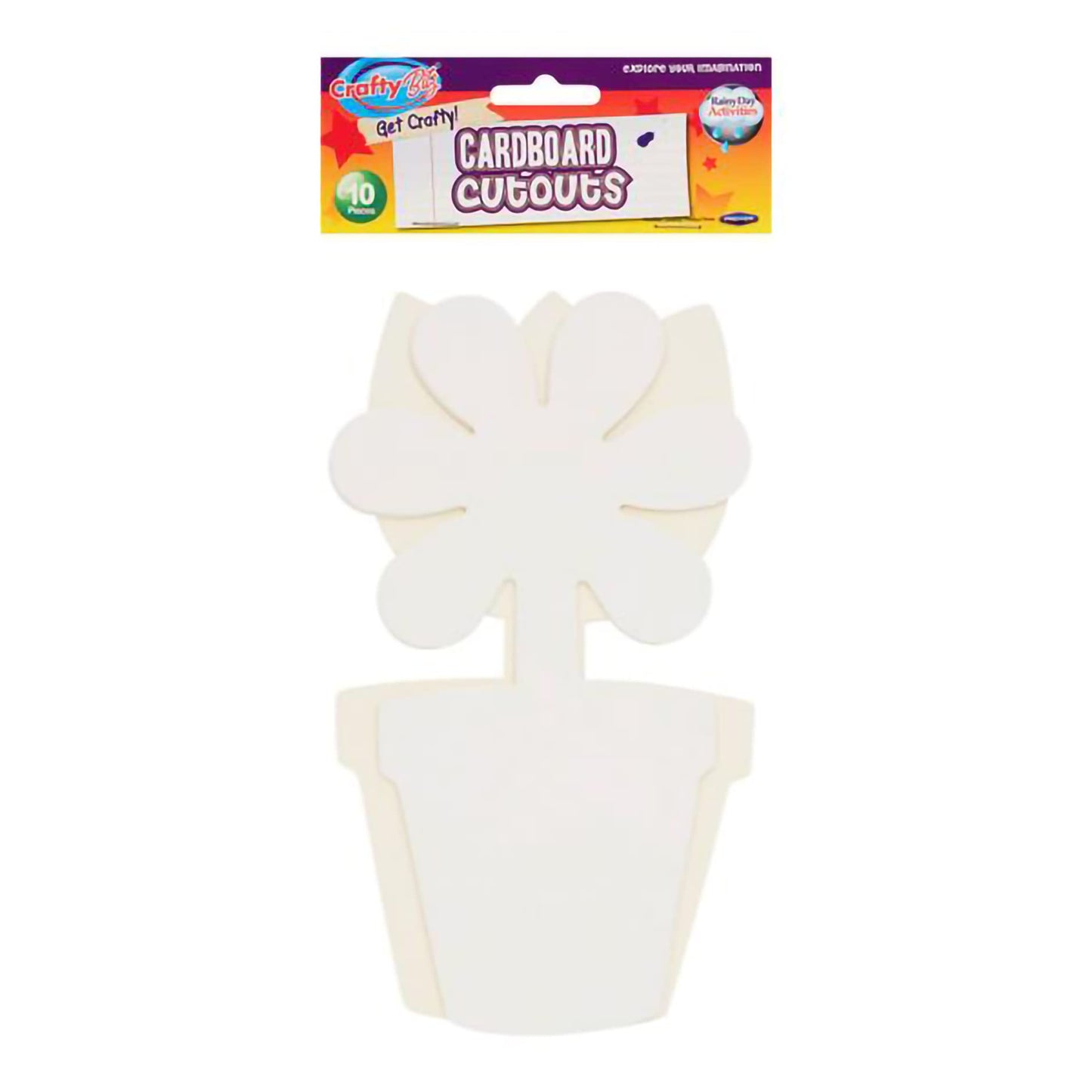 CRAFTY BITZ Card Paper Shapes - Flower Pots Pack of 10