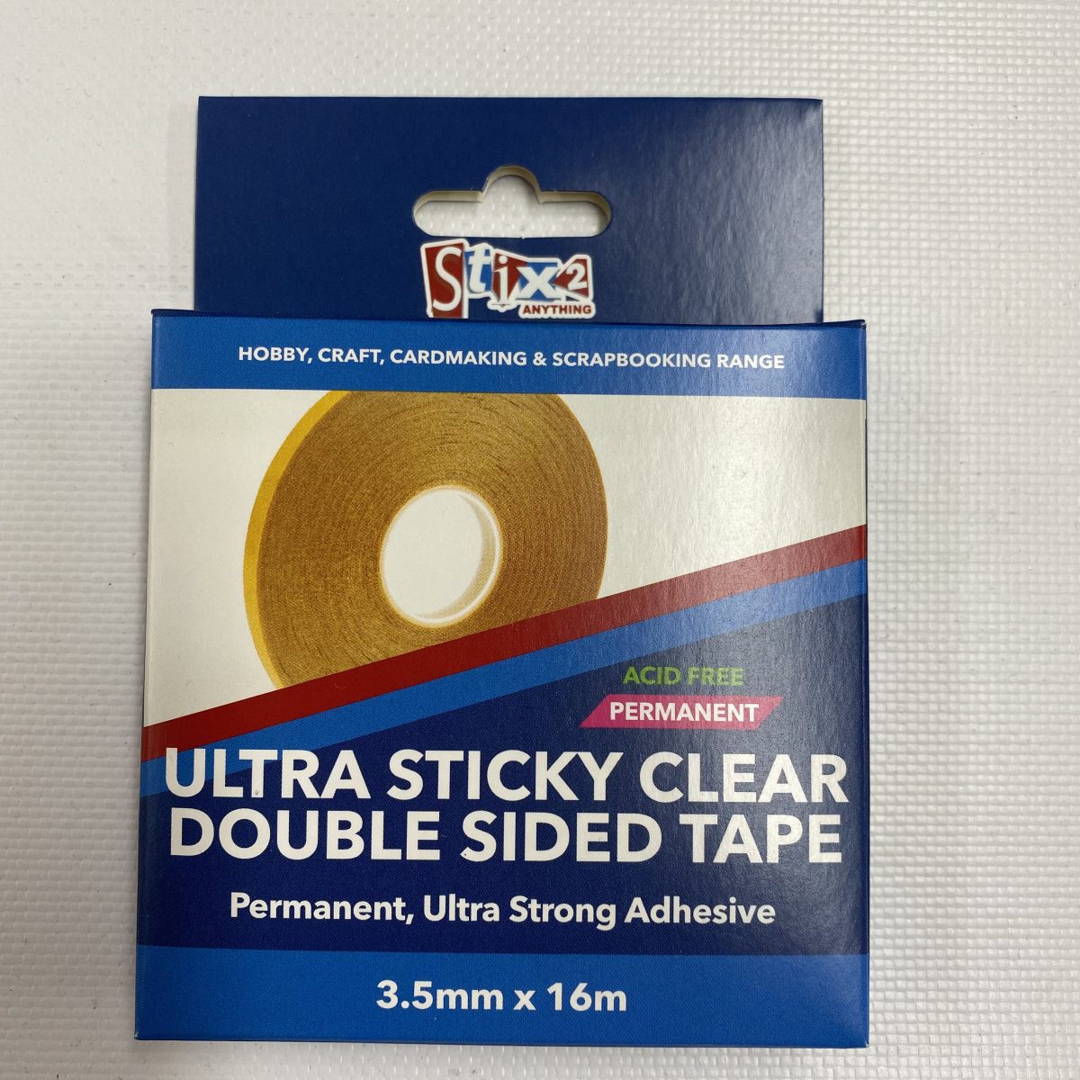 Stix2 Double Sided Polyester Ultra Sticky Clear Tape