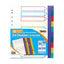 A4 Extra Wide 10 Part Subject Dividers