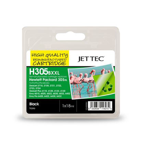 Jet Tec Hewlett Packard 305XL Black or Colour