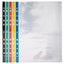 eco-eco eco093 A4 100% Recycled Coloured Spine Punched Pockets Glass Clear 100 x 45 micron