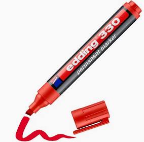 edding 330 Permanent Marker Chisel Tip 9 Colours  Included in Our BUY 2 GET ONE FREE OFFER