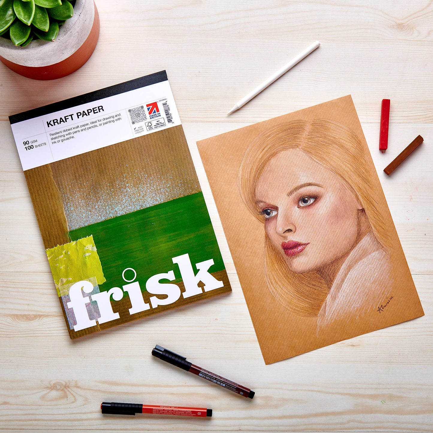 Frisk A5 Kraft Paper Pad