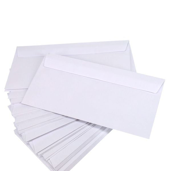 50 x White DL Peel and Seal Envelopes
