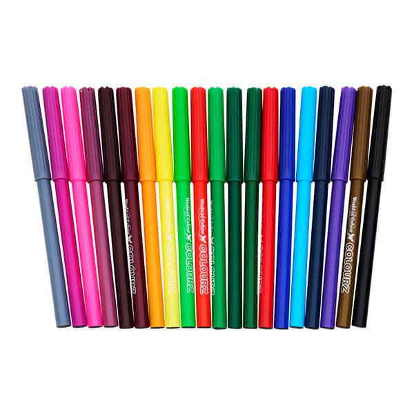 World of Colour 20 Washable Felt Tip Pens