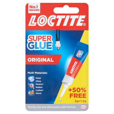 Loctite 2633452 Super Glue - 3g Tube plus 50% Free