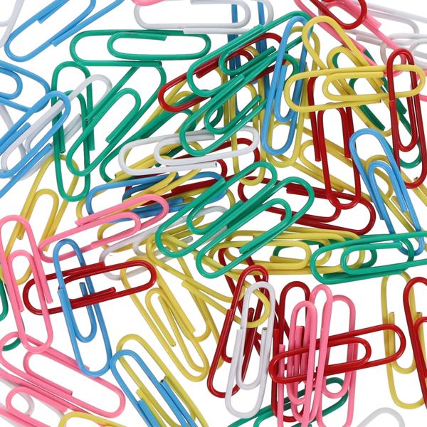 200 x 28mm Multicoloured Paper Clips