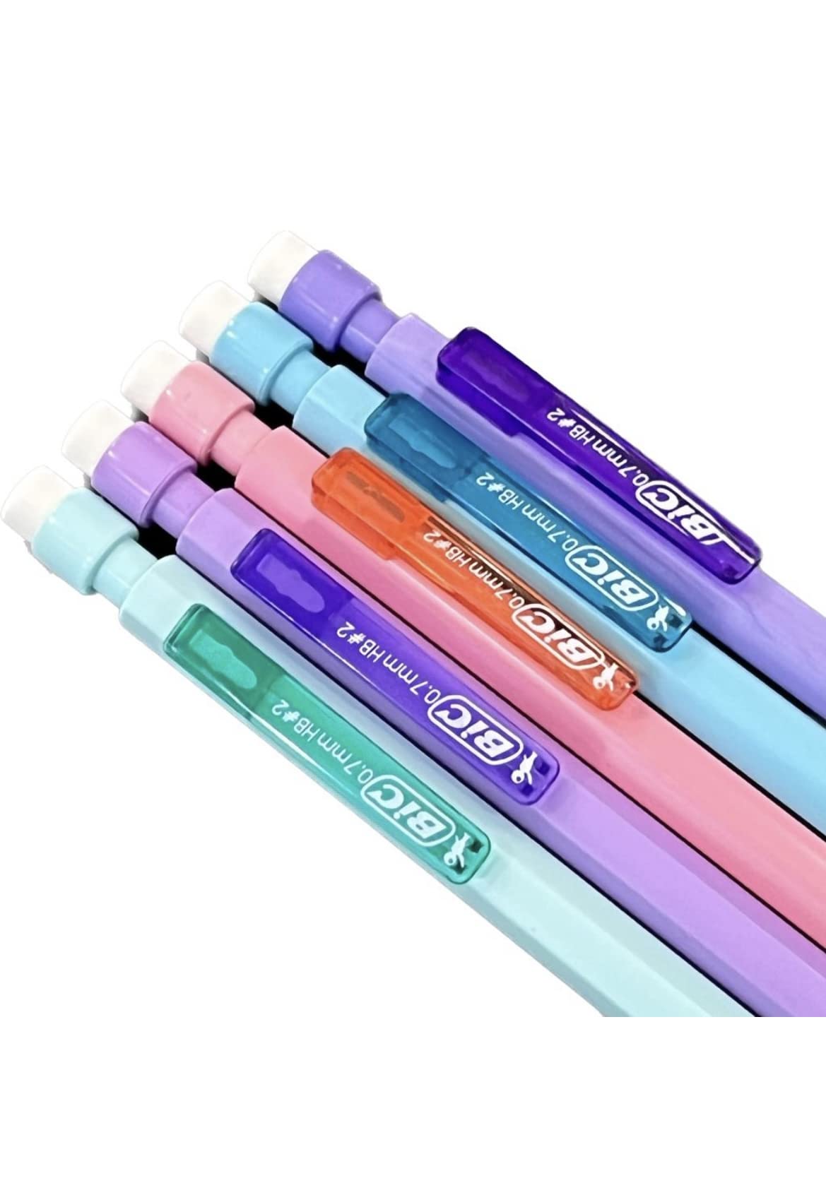 BIC Matic Pastel Mechanical Pencils x5