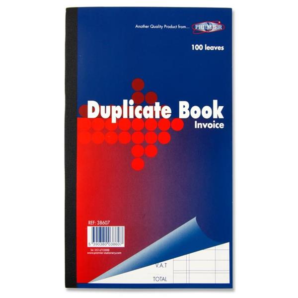 Duplicate Invoice Book 8.5"x5" 100 Page