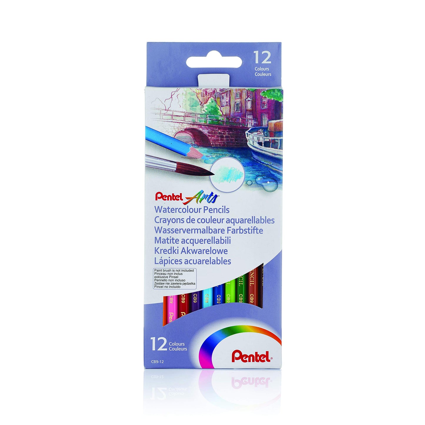 Pentel Arts Watercolour Pencils 12 or 24