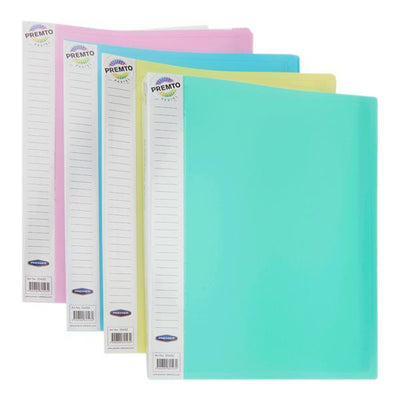 A4 40 Pocket Display Book - Pastel Colours