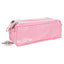 Premtone 3 Section Fabric Pencil Case - Black, Pink or Blue