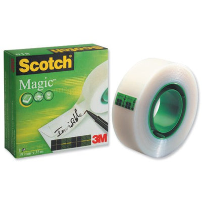 3M Scotch Magic Tape, 19 mm x 33 m - Clear
