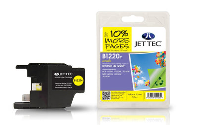 Jet Tec Compatible Ink Cartridge for Brother LC1220 - Yellow