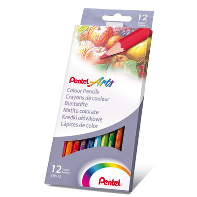 Pentel Arts Colour Colouring Pencils - 12 or 24 Colours