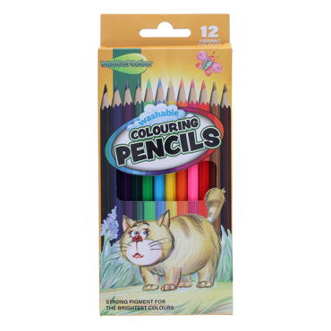 World of Colour 12 Full Size Colouring Pencils