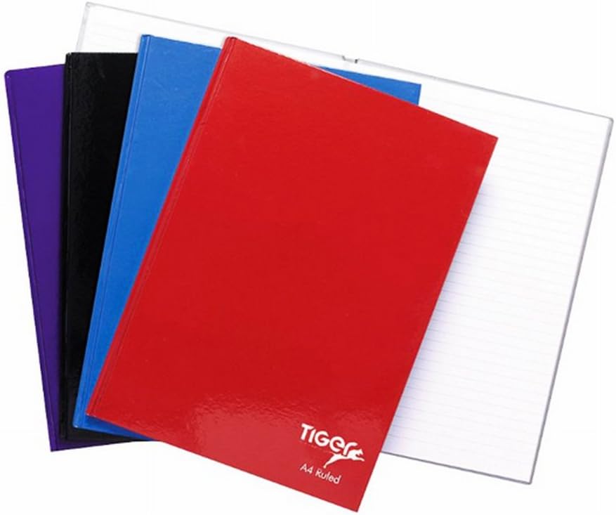 Tiger A4 Casebound Ruled Manuscript Book