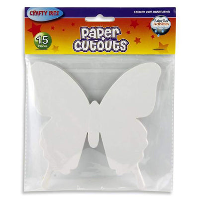 Crafty Bitz Butterfly Cutouts Craft Paper Shapes Pack of 15