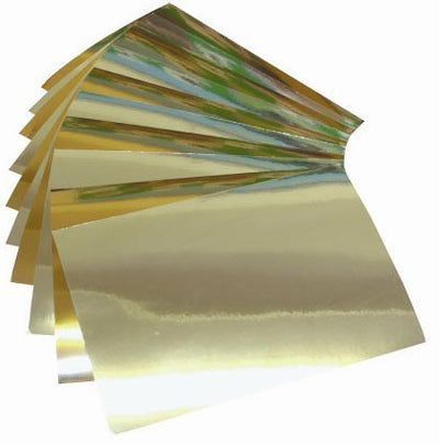 30 Mixed Gold and Silver A4 Mirror Board - Shimmering Mirror Finish