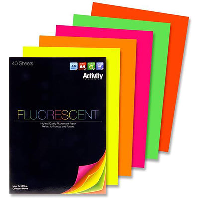 A4 Premier Activity Fluorescent Pad 40 Sheets