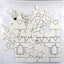 CRAFTY BITZ Large Children's Fairytale Card Paper Shapes 5 Styles 10 in Total
