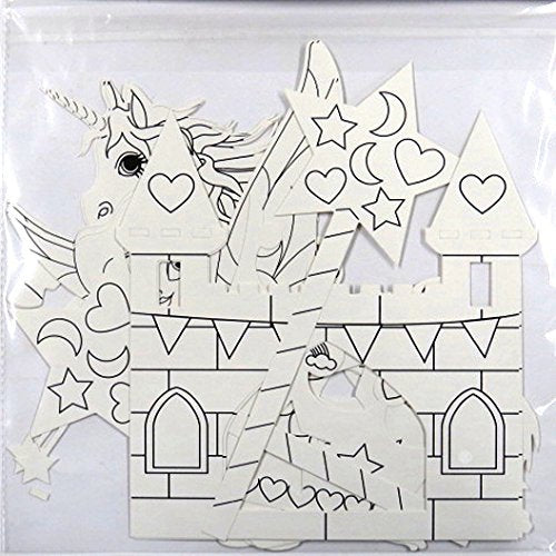 CRAFTY BITZ Large Children's Fairytale Card Paper Shapes 5 Styles 10 in Total