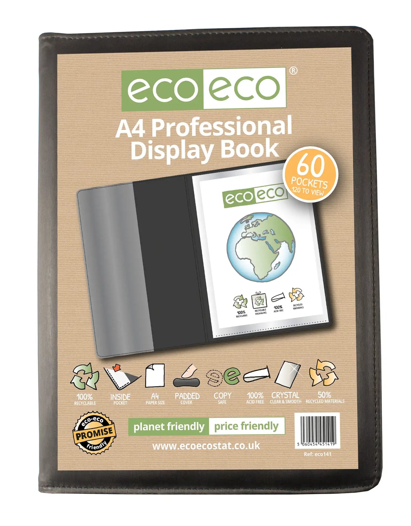 eco-eco Recycled A4 Display Books