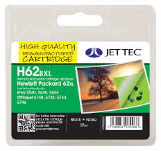 Jet Tec Hewlett Packard 62XL Black or Colour
