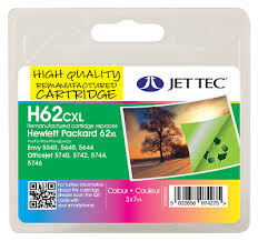 Jet Tec Hewlett Packard 62XL Black or Colour
