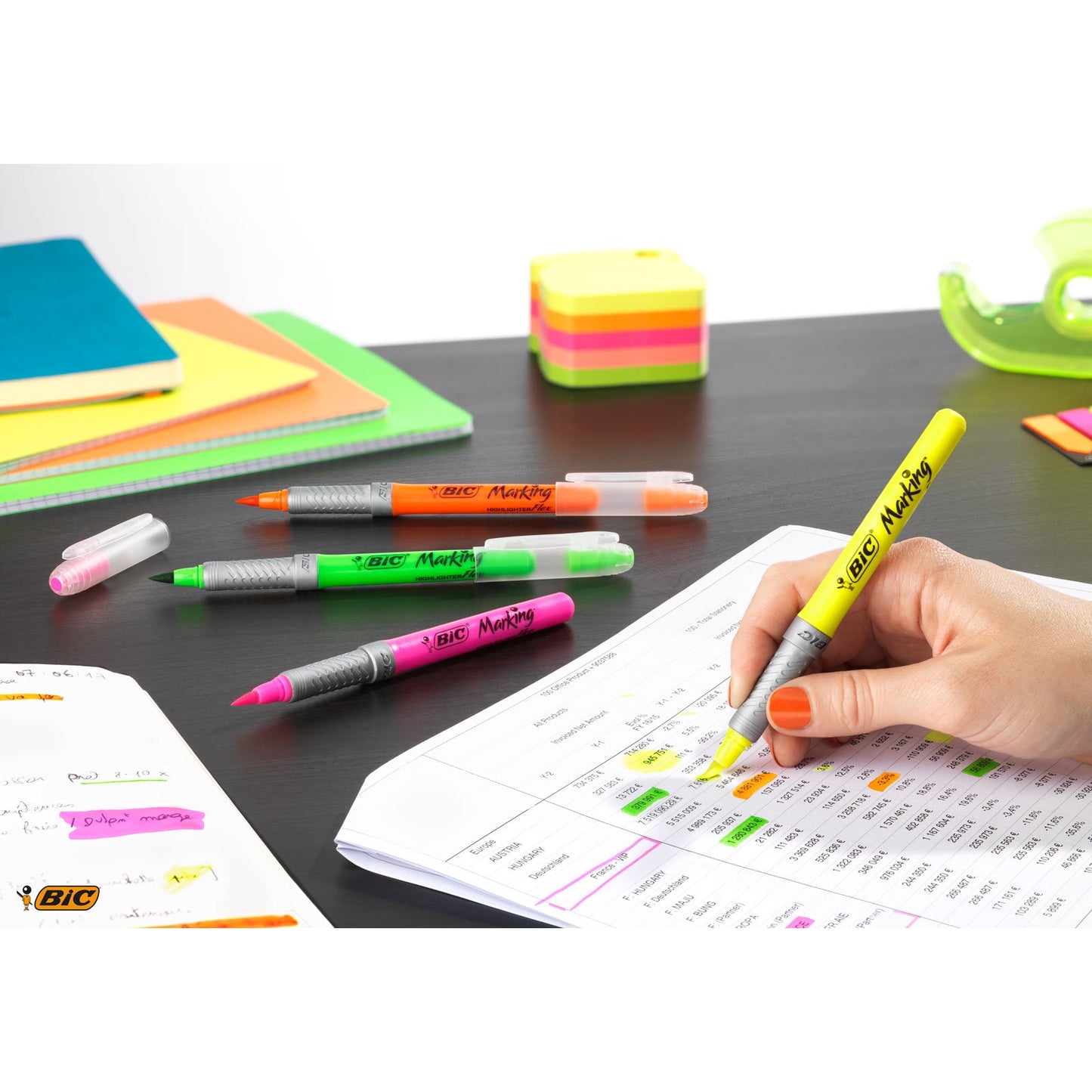 BIC Highlighters Flex Assorted Fluorescent Colours