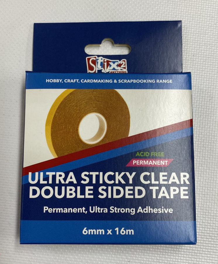 Stix2 Double Sided Polyester Ultra Sticky Clear Tape