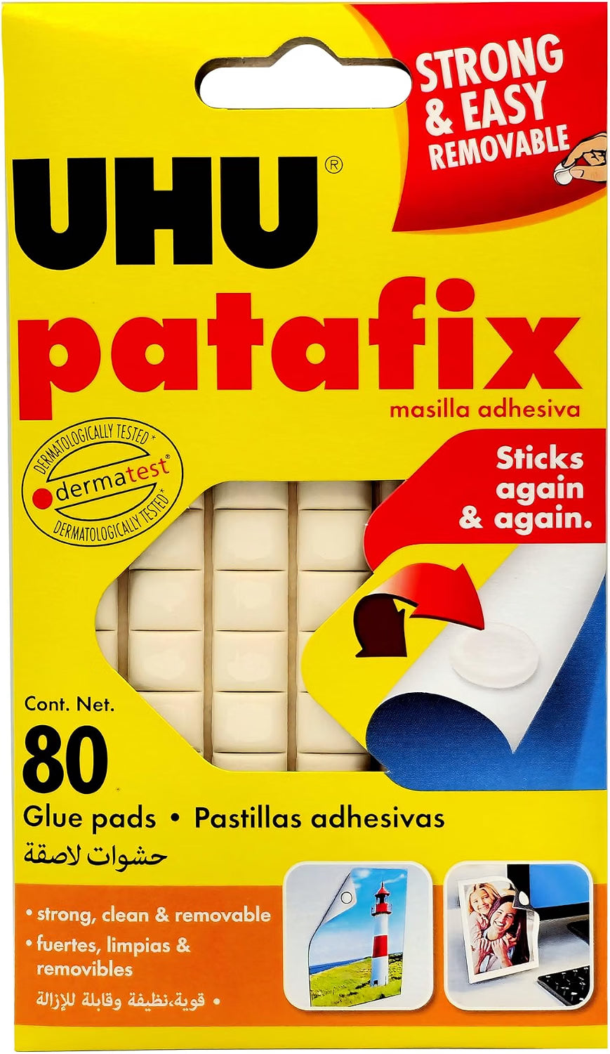 UHU Patafix White Tack - 80 Squares