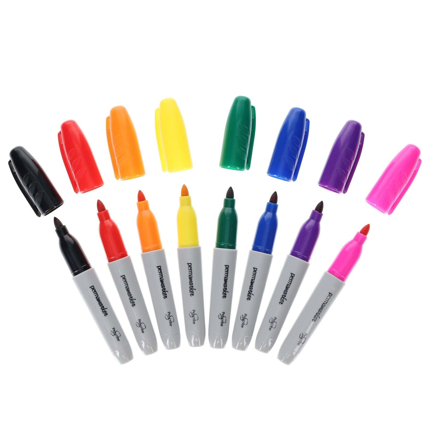 Pro:Scribe 8 Mini Permanent Markers  Assorted