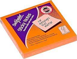 Snopake Sticky Notes 76x76mm 100 Sheets Neon 4 Colours
