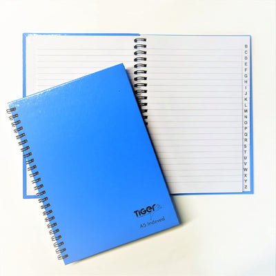 Tiger Index A-Z Twinwire A5 Notebook 300430