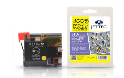 Jet Tec Compatible Ink Cartridge for Brother LC1000/970 - Yellow