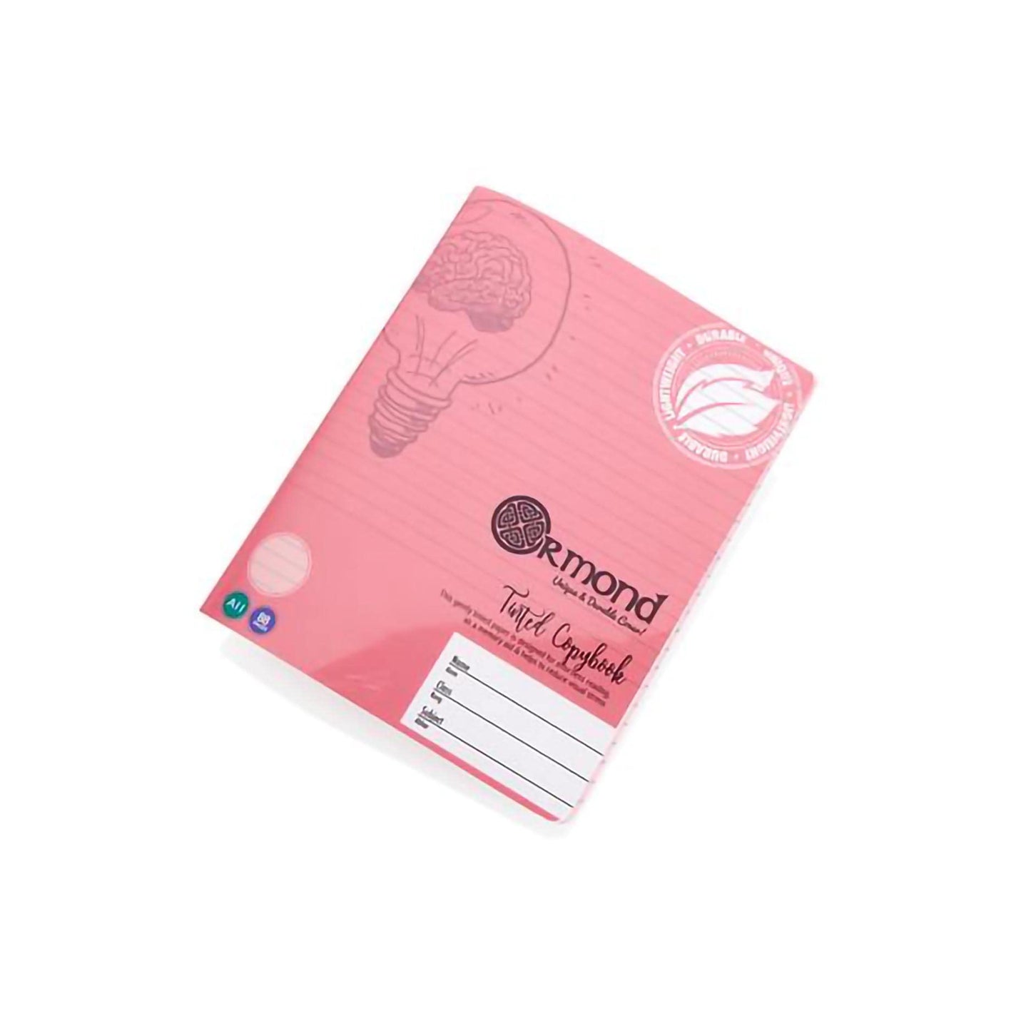 A11 Ormond Visual Memory Aid Copy Book with Durable Cover Pink