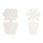 CRAFTY BITZ Card Paper Shapes - Flower Pots Pack of 10