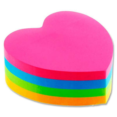 Premier Stationery Stik-ie Heart Shaped Sticky Notes 300 Sheets