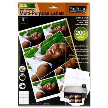 A4 Printer Labels - 25 Sheet Packs