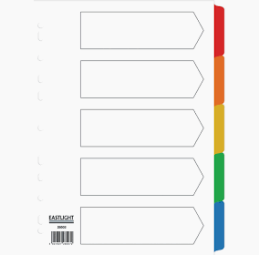 Eastlight Numbered Subject Dividers 5, 10 or 15 Part