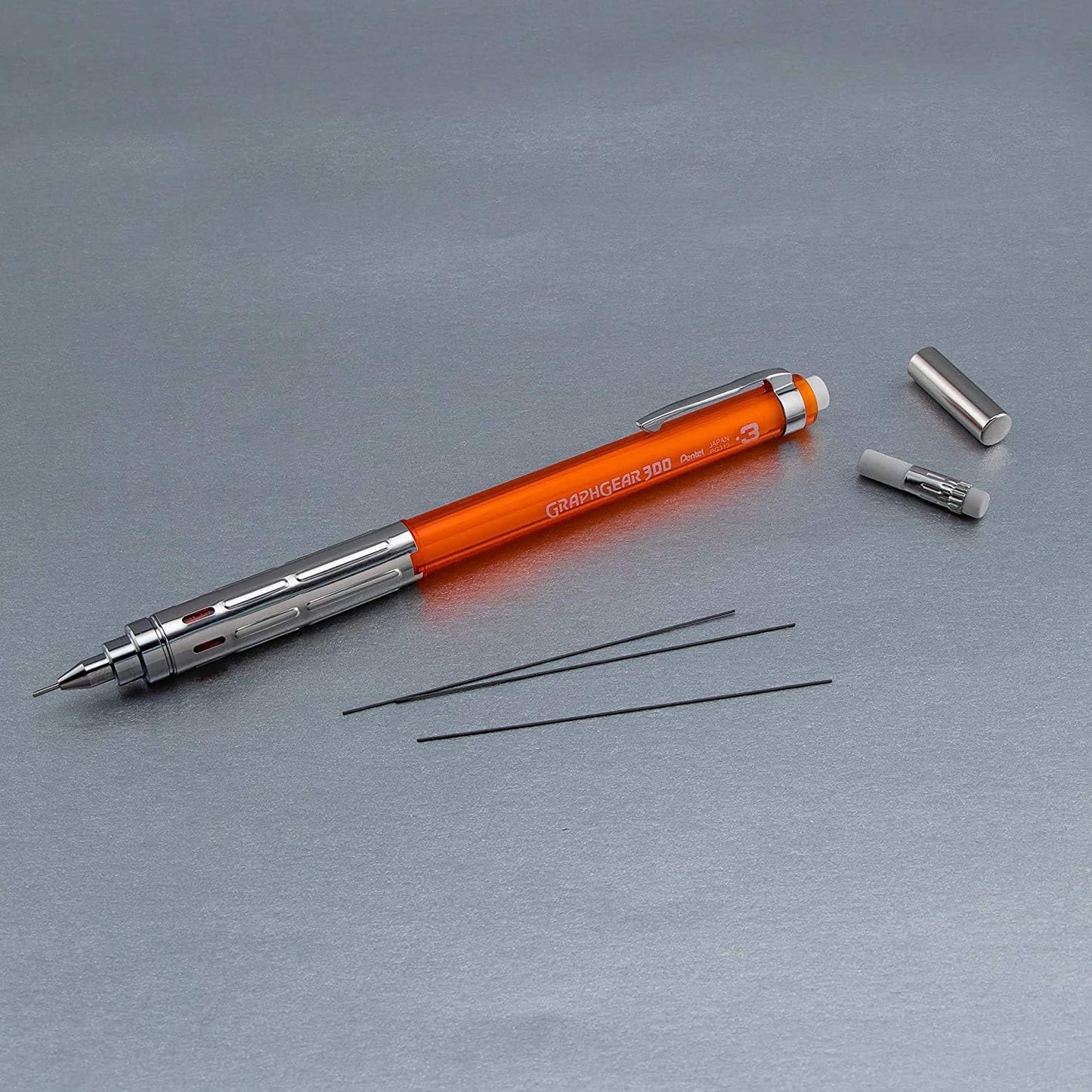 Pentel Graphgear 300 Mechanical Pencil 0.3mm, 0.5mm, 0.7mm or 0.9mm HB