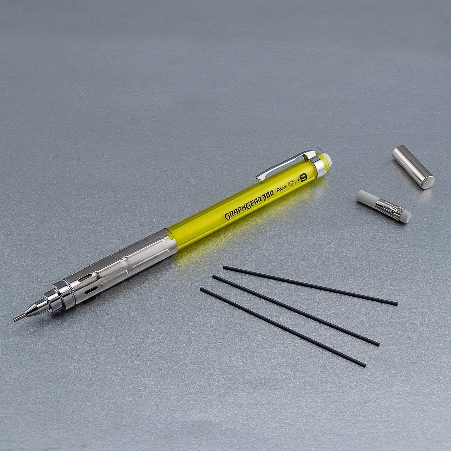 Pentel Graphgear 300 Mechanical Pencil 0.3mm, 0.5mm, 0.7mm or 0.9mm HB