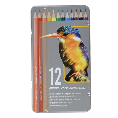 Bruynzeel 12 Color Pencils in Metal Tin