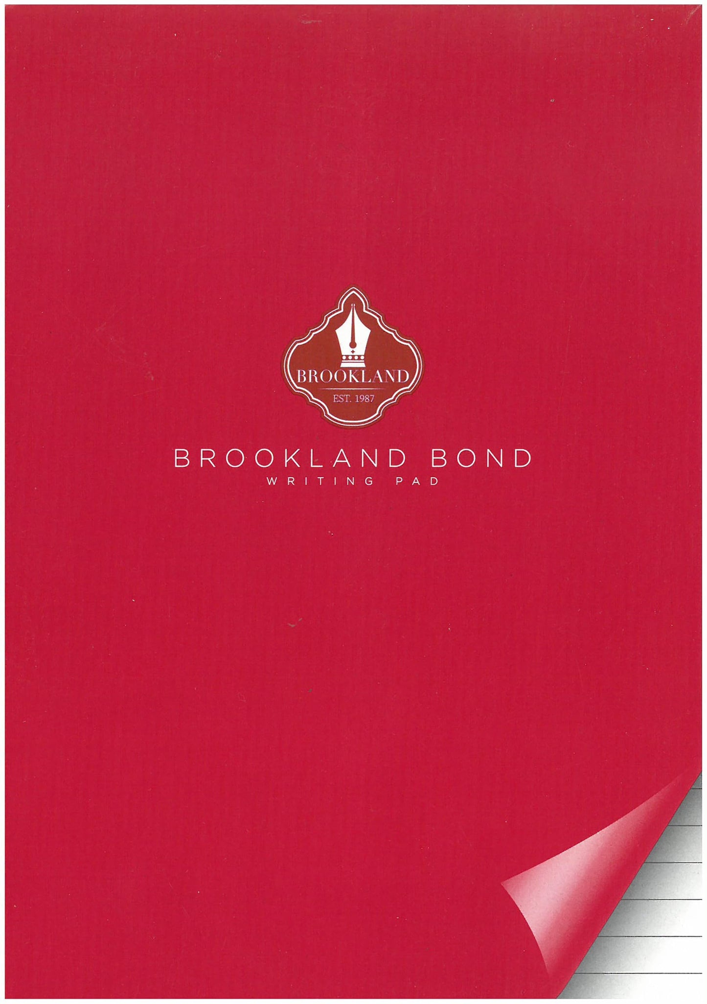 Brookland Bond A5 Writing Pad 100 Sheets - White Ruled