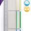 Snopake 15885  Extra Thick Repositionable Filing Index Tabs with Ruler 30 Tabs