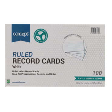 Ruled Record / Revision Cards