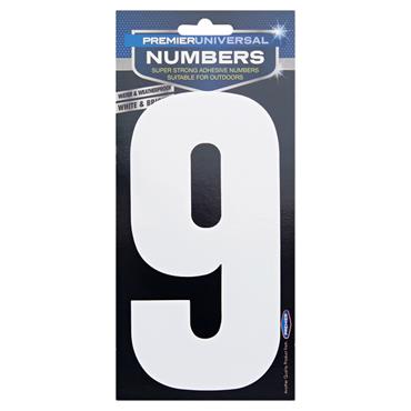 Premier Stationery 82 x 175mm Adhesive Numbers  0 - 9