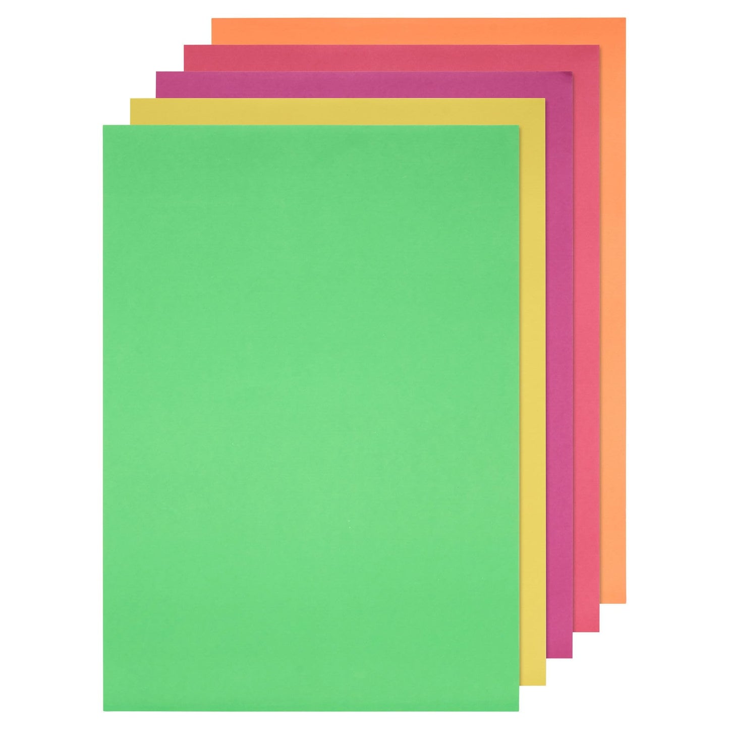 A3 160gsm Coloured Card 20 Sheets - Fluorescent Assorted
